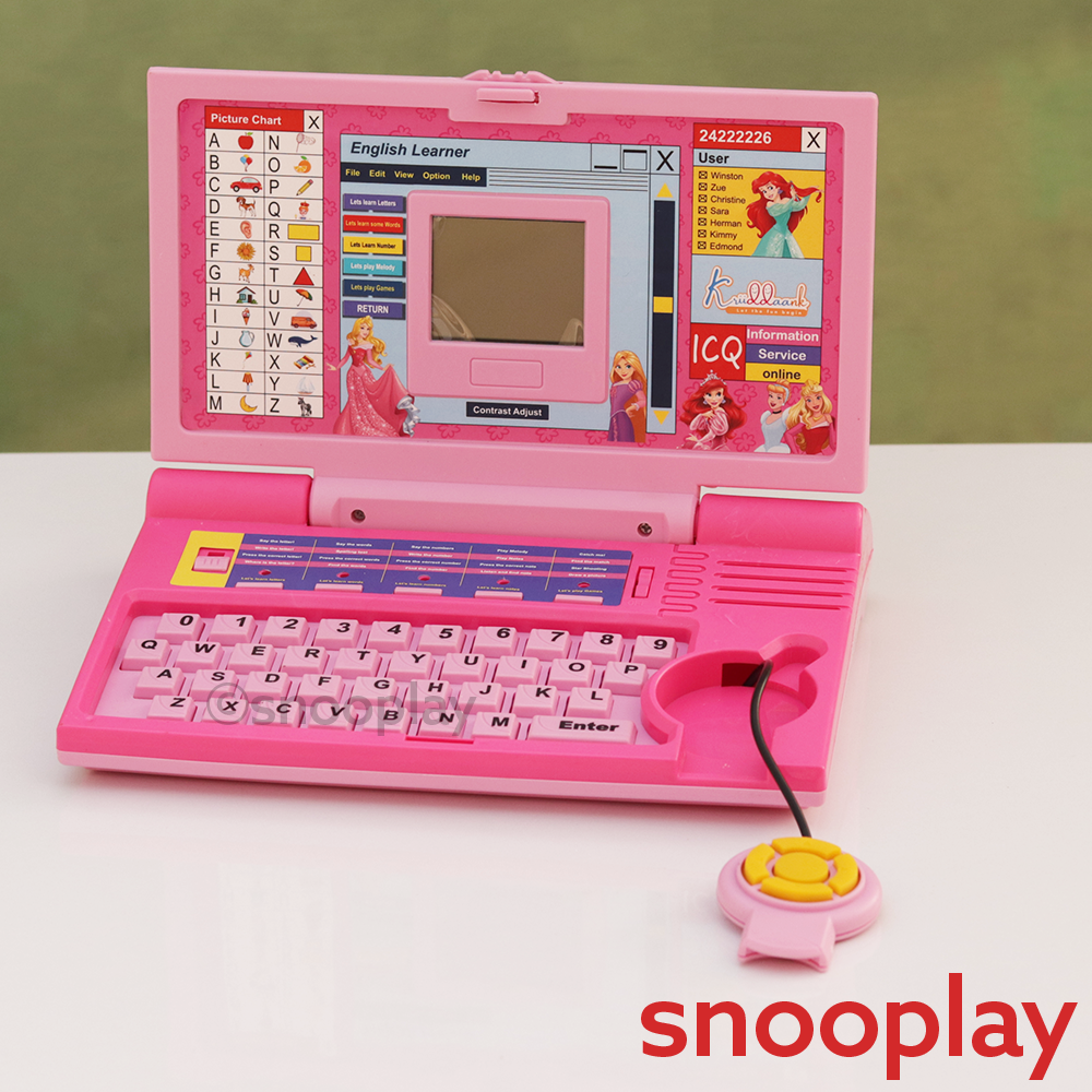 Educational Toy Laptop with Mouse | 20 Learning Activities | Licensed Disney Toy (3-6 Years)