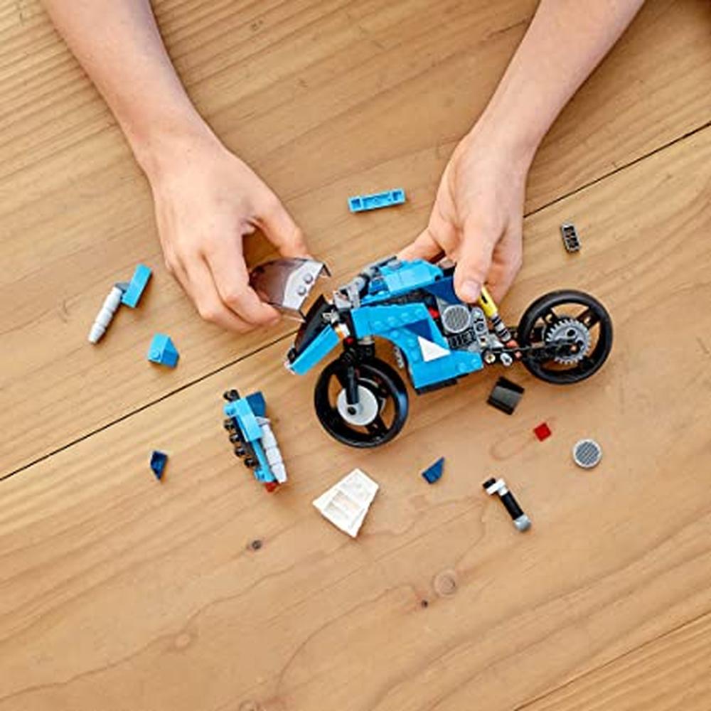 Lego Creator New 2021 3 In 1 Superbike Building Blocks | 31114 - 236 Pieces (8-14 Years)