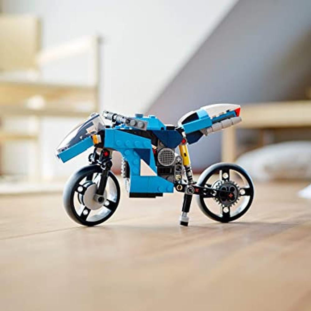 Lego Creator New 2021 3 In 1 Superbike Building Blocks | 31114 - 236 Pieces (8-14 Years)