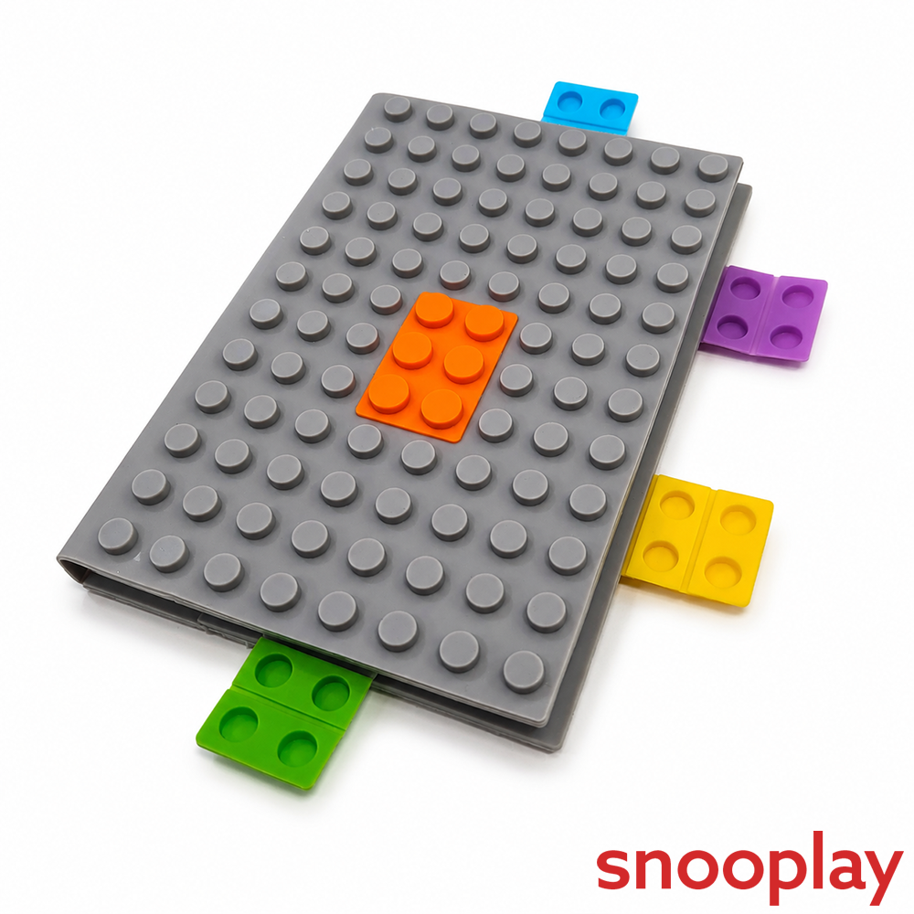 Building Blocks Designed Soft Silicone Cover Diary Notepad