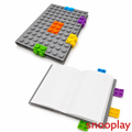 Building Blocks Designed Soft Silicone Cover Diary Notepad