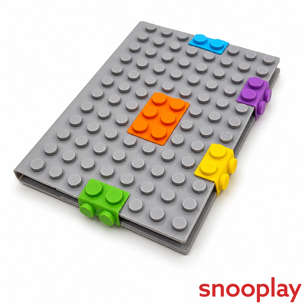 Building Blocks Designed Soft Silicone Cover Diary Notepad