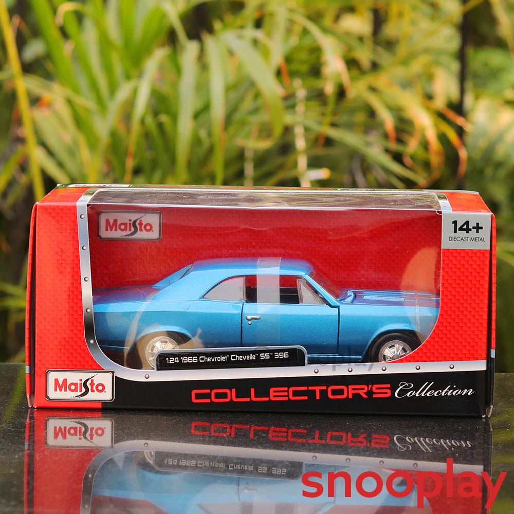 Maisto Licensed 1966 Chevrolet Chevelle SS 396 Diecast Car - 1:24 Scale Model | 14 Years till Grown Ups