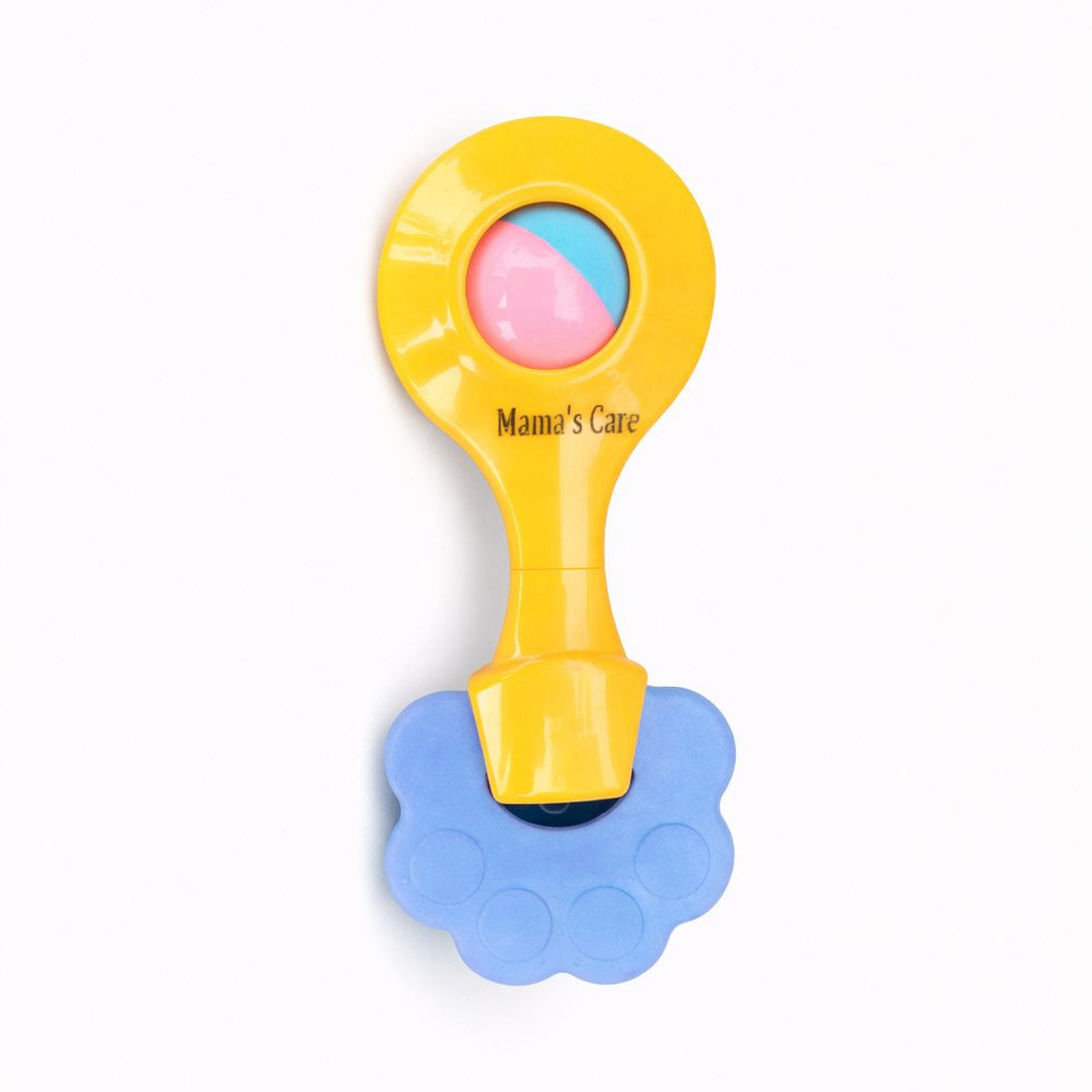 Mama's Care Hello Lil One Gift Set - Pack of 10+1 Teether Cum Rattle | Light Peach