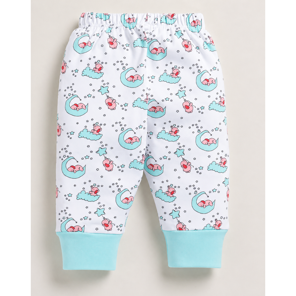 Mama's Care Chasing Rainbow 9 Pieces Gift Set - 100% Cotton Interlock Theme | Sky Blue