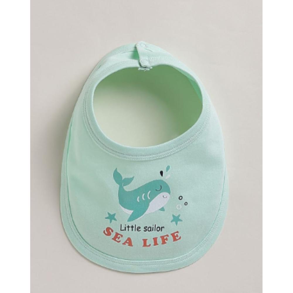 Mama's Care Sea Life 9 Pieces Gift Set - 100% Cotton Interlock Theme | Sea Green