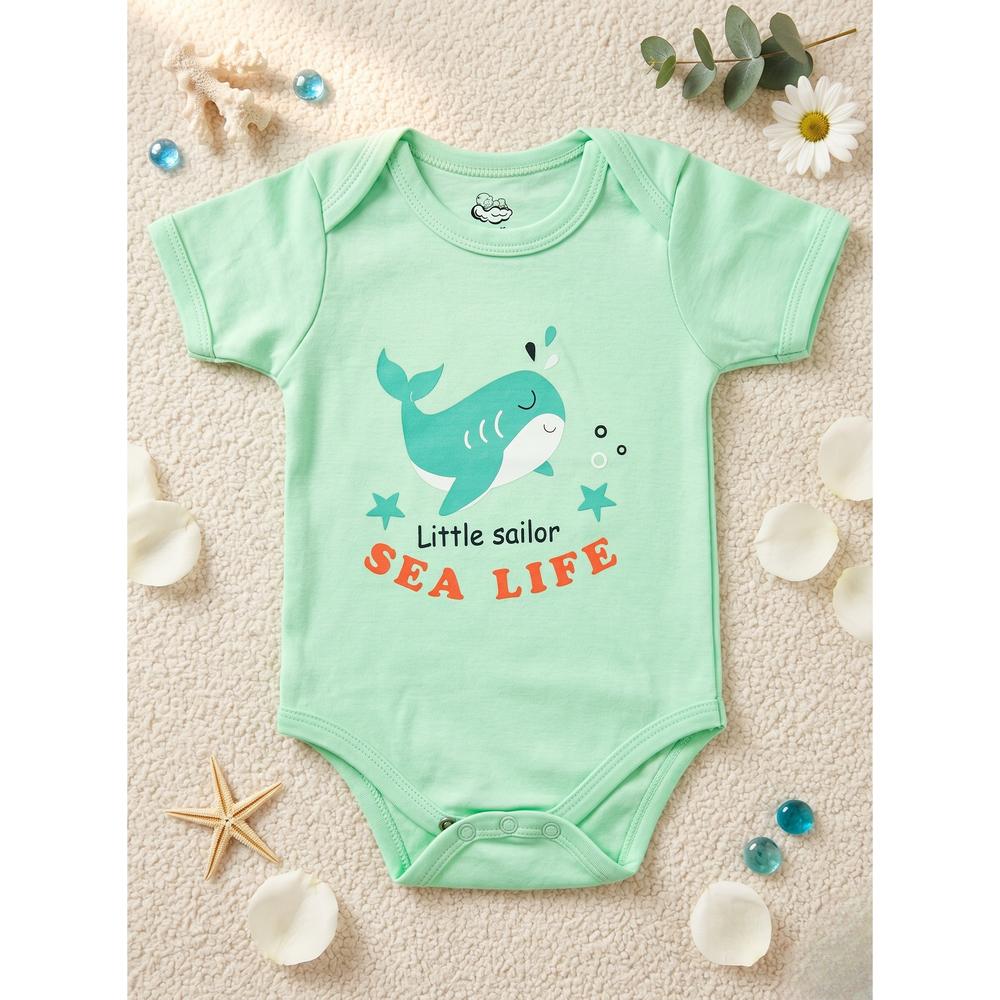 Mama's Care Sea Life 11 Pieces Gift Set - Pack of 10+1 Teether Cum Rattle | Sea Green