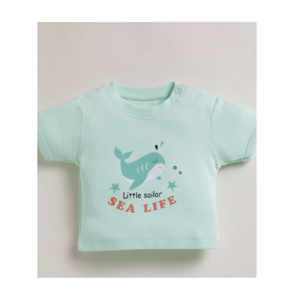 Mama's Care Sea Life 13 Pieces Gift Set - Pack of 10+3 Teether & Rattle | Sea Green