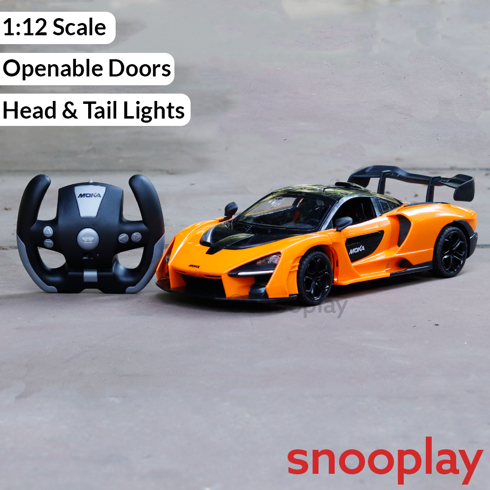 Moka Remote Control Resembling McLaren Senna Car | Openable Doors & Lights | 1:12 Scale (5-14 Years)