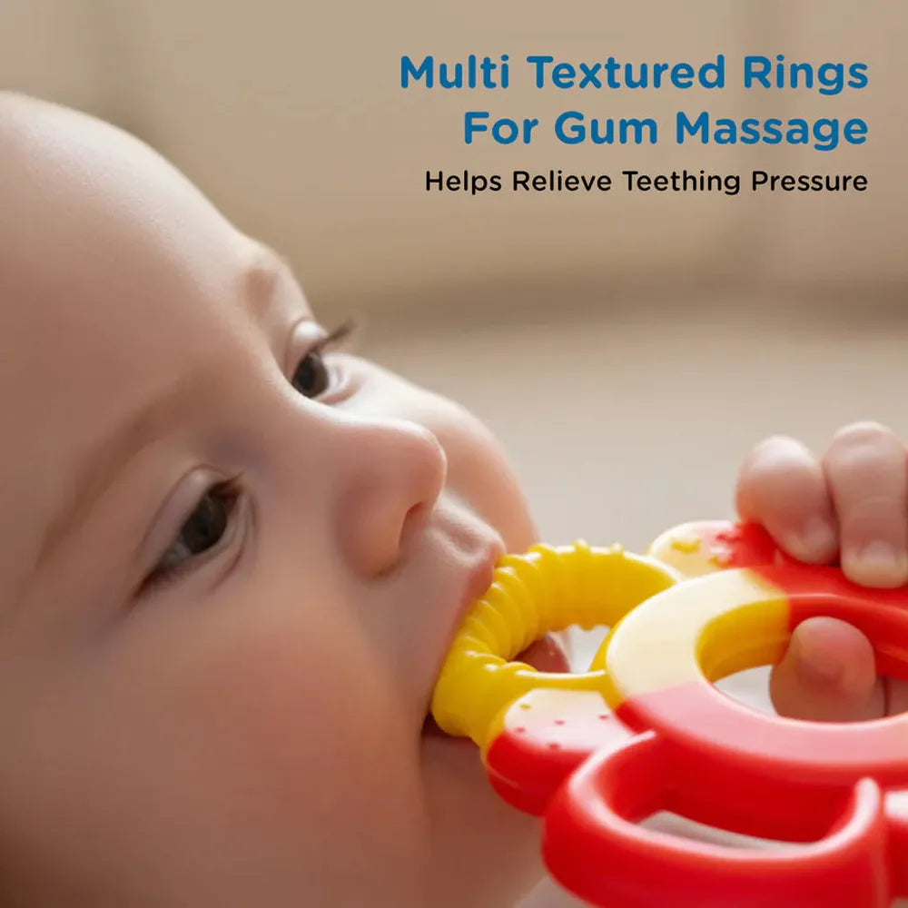 Mee Mee Multi Textured Silicone Teether - Flower Shape | MM-1470-1