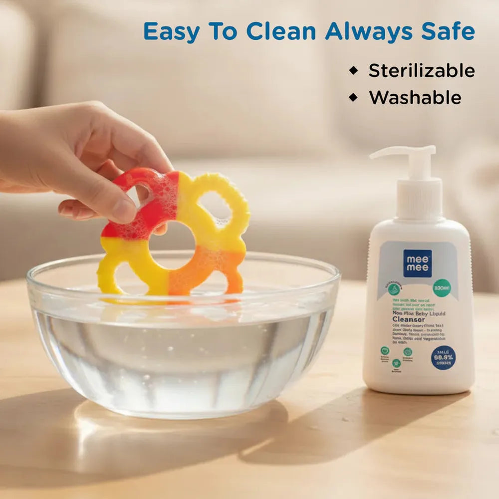Mee Mee Multi Textured Silicone Teether - Flower Shape | MM-1470-1