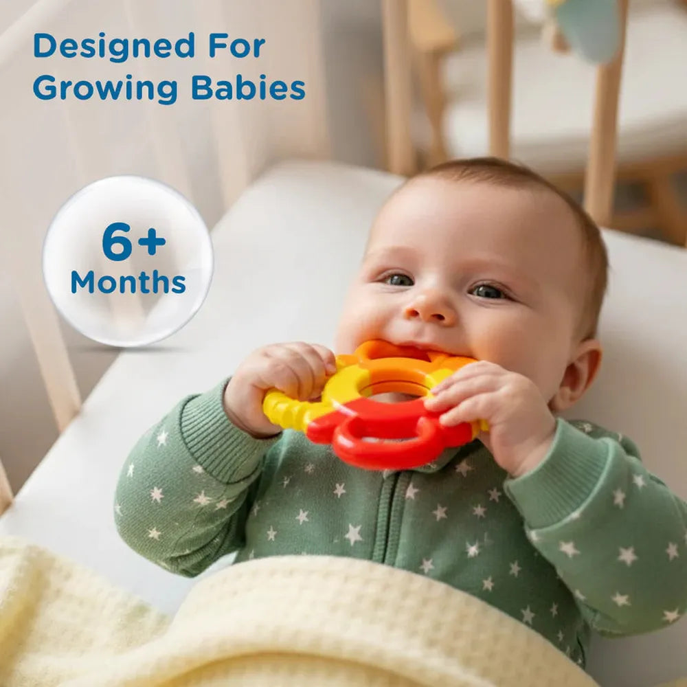 Mee Mee Multi Textured Silicone Teether - Flower Shape | MM-1470-1
