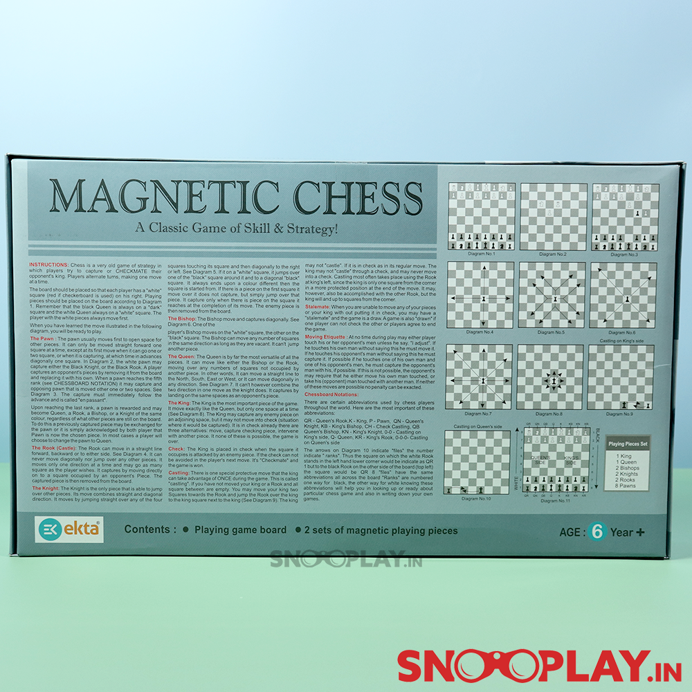 Ekta Magnetic Chess Board Game (6 Years till Grown Ups)