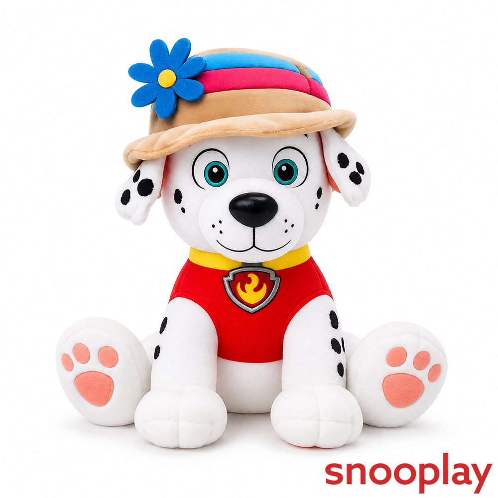 Original Marshall with Hat Soft Toy - 25cm Paw Patrol Puppy Soft Toy