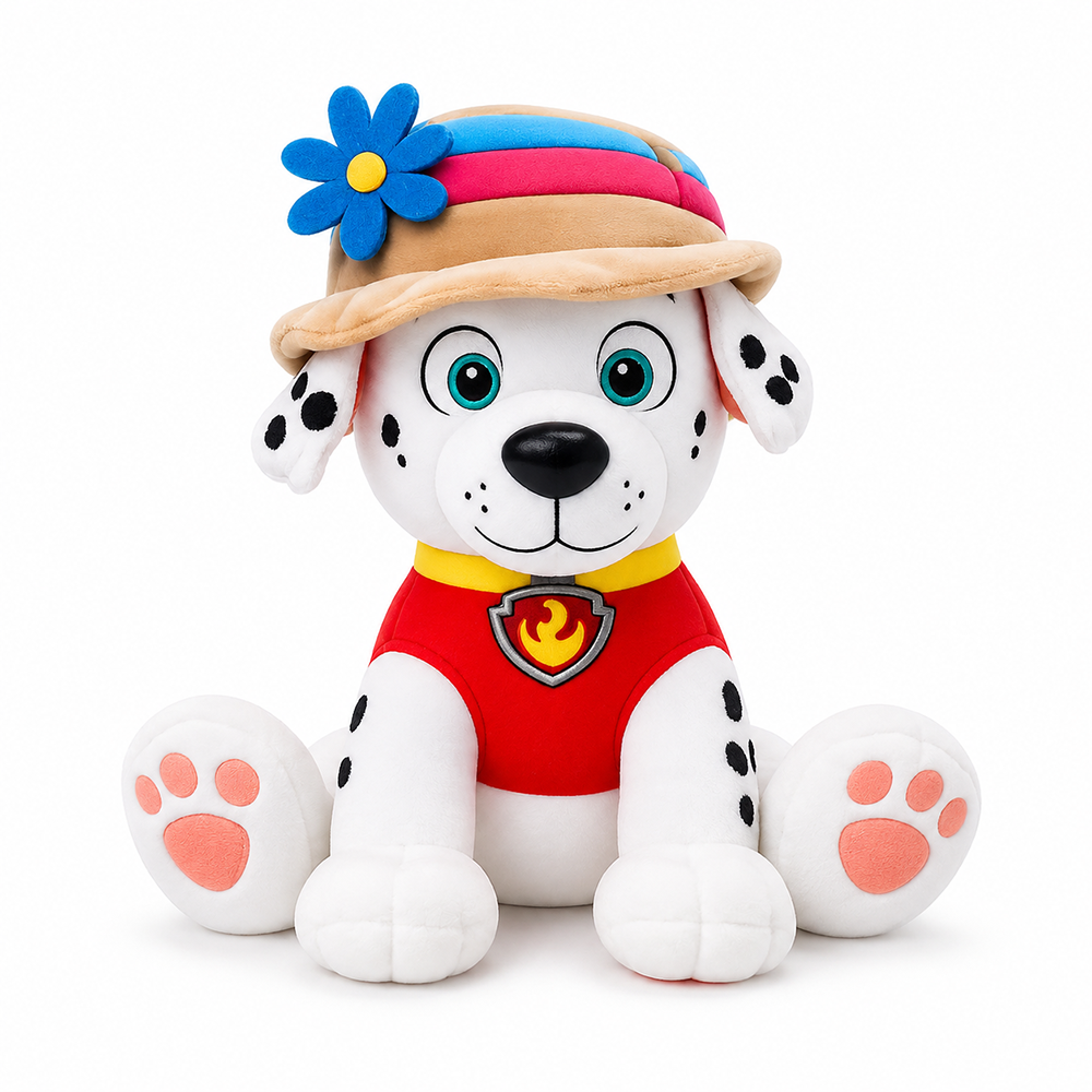Original Marshall with Hat Soft Toy - 25cm Paw Patrol Puppy Soft Toy