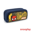 Character Theme Hard Case Pencil Pouch with Zipper Closure - Dark Blue