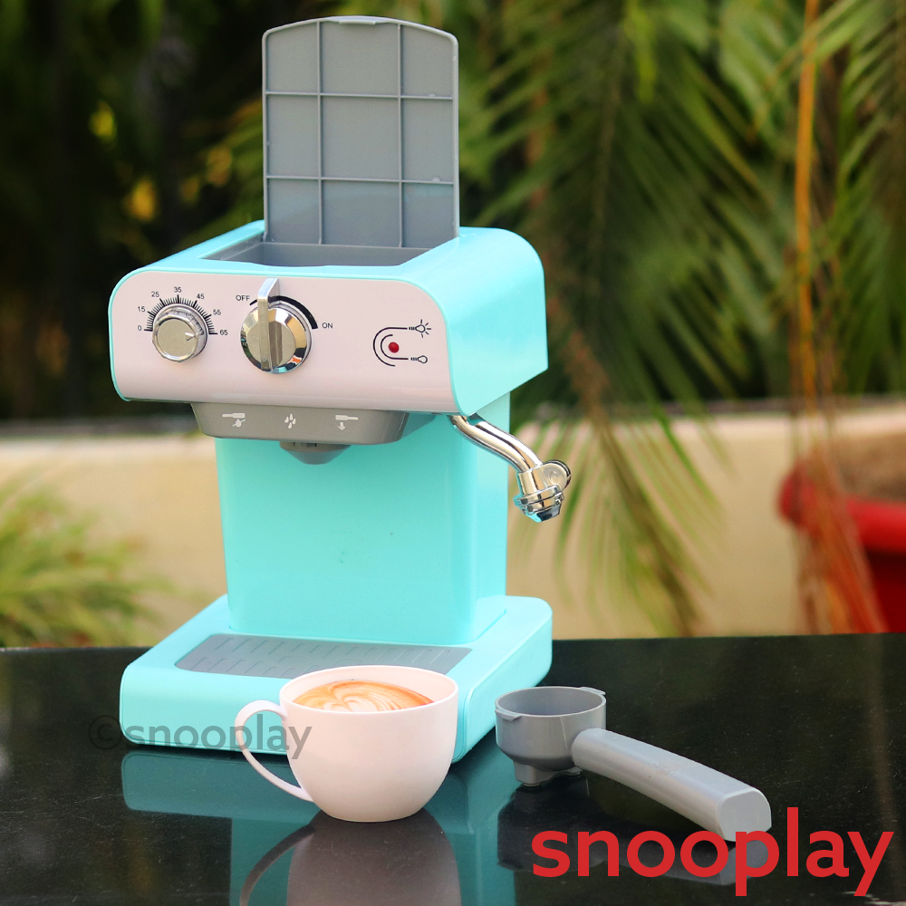 Electronic Coffee Machine Playset with Light, Sound, Water Function & Cool Steam Emission (3-8 Years)
