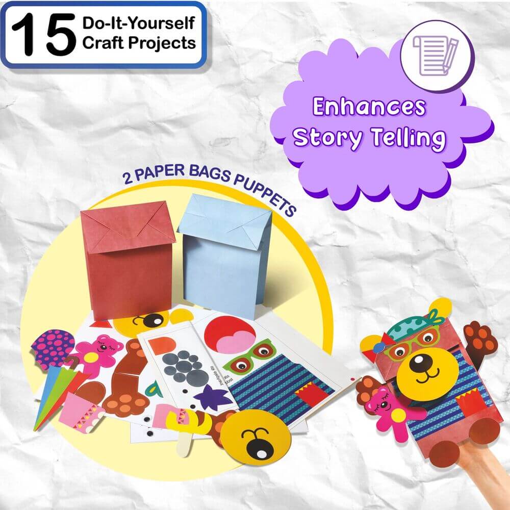 Happy Kidz My Big Craft Box - 15 Projects DIY Art Kit