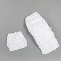 Beelittle Pure White 12-Pack Organic Stuffed Muslin Nappy Set (0-3 Months)