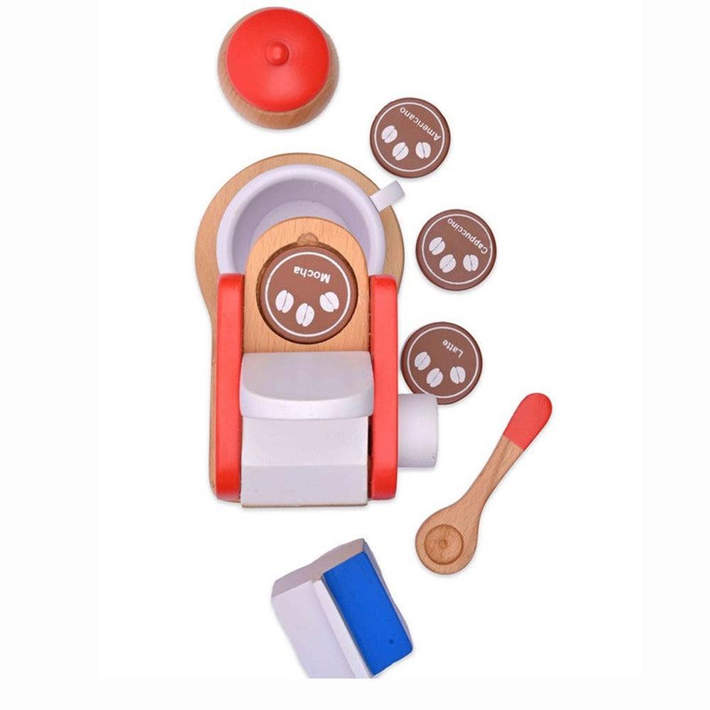 Nesta Toys Brew & Play: 9 Pieces Wooden Coffee Maker Pretend Play Set (3-7 Years)