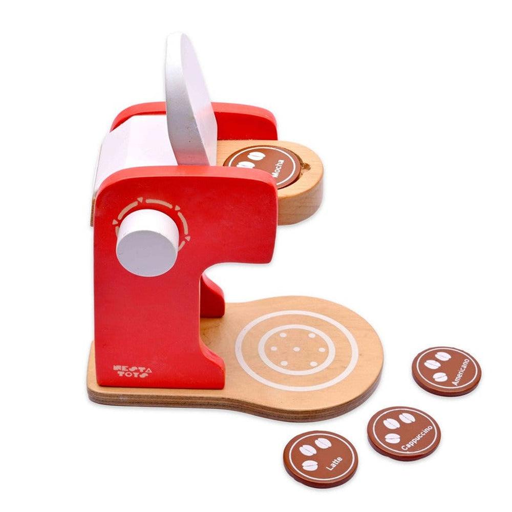 Nesta Toys Brew & Play: 9 Pieces Wooden Coffee Maker Pretend Play Set (3-7 Years)