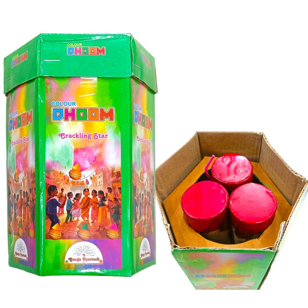 Colour Dhoom Crackling Star (3 Shot) - 1 Piece
