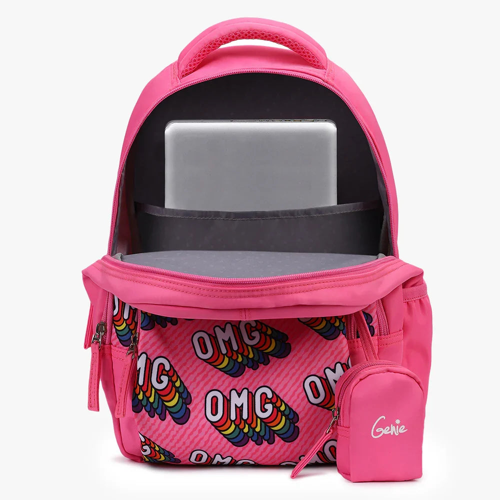 Genie OMG 20L Backpack for Kids - Pink