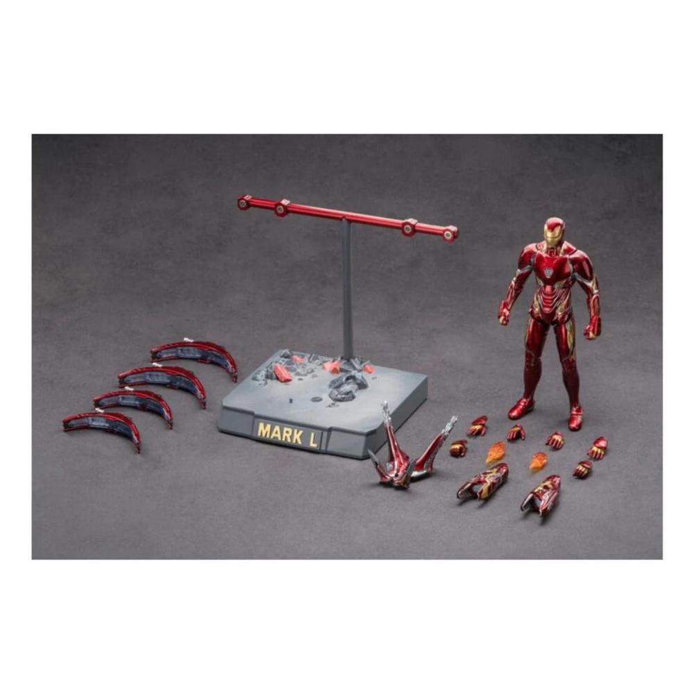 Marvel Original Iron Man Mark L Action Figure Luxury Version with Nano-Weapon Display Base (15 Years till Grown Ups)