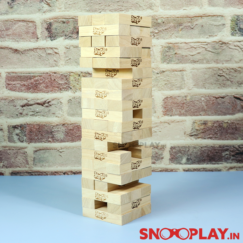 Hasbro Original Jenga by Funskool with Tube Storage Packaging (6 Years till Grown Ups)