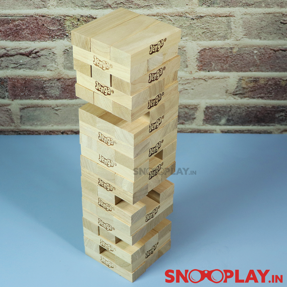 Hasbro Original Jenga by Funskool with Tube Storage Packaging (6 Years till Grown Ups)