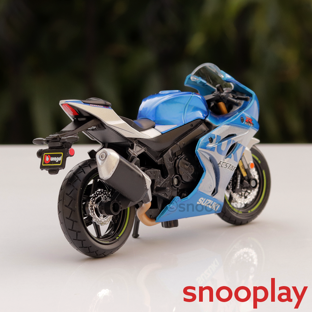 Bburago Original Suzuki GSX-R1000 R 2021 Licensed Diecast Bike | 1:18 Scale Model (14 Years Till Grown Ups)