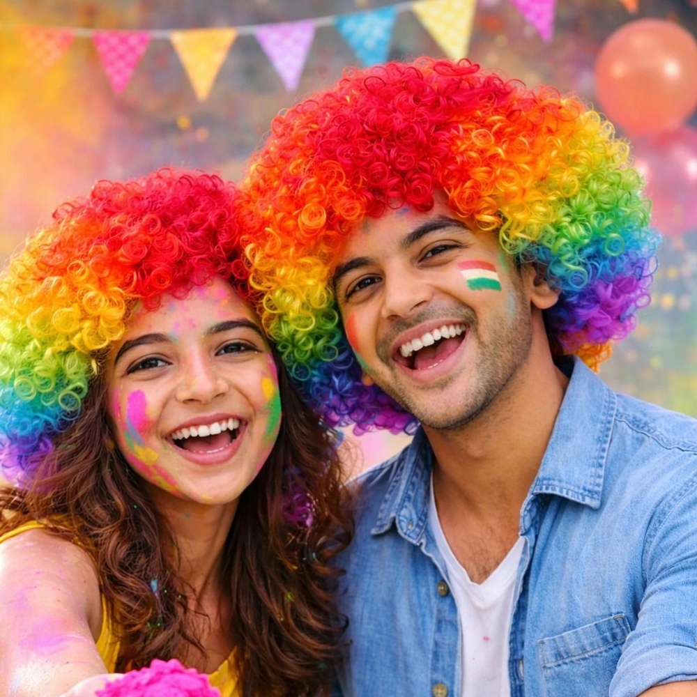 Multicolor Malinga Style Hair Cap - Wig (Free Size)