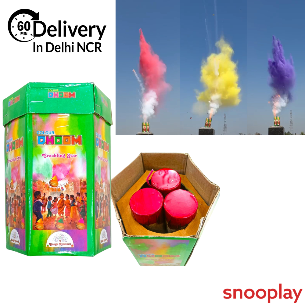 Colour Dhoom Crackling Star (3 Shot) - 1 Piece