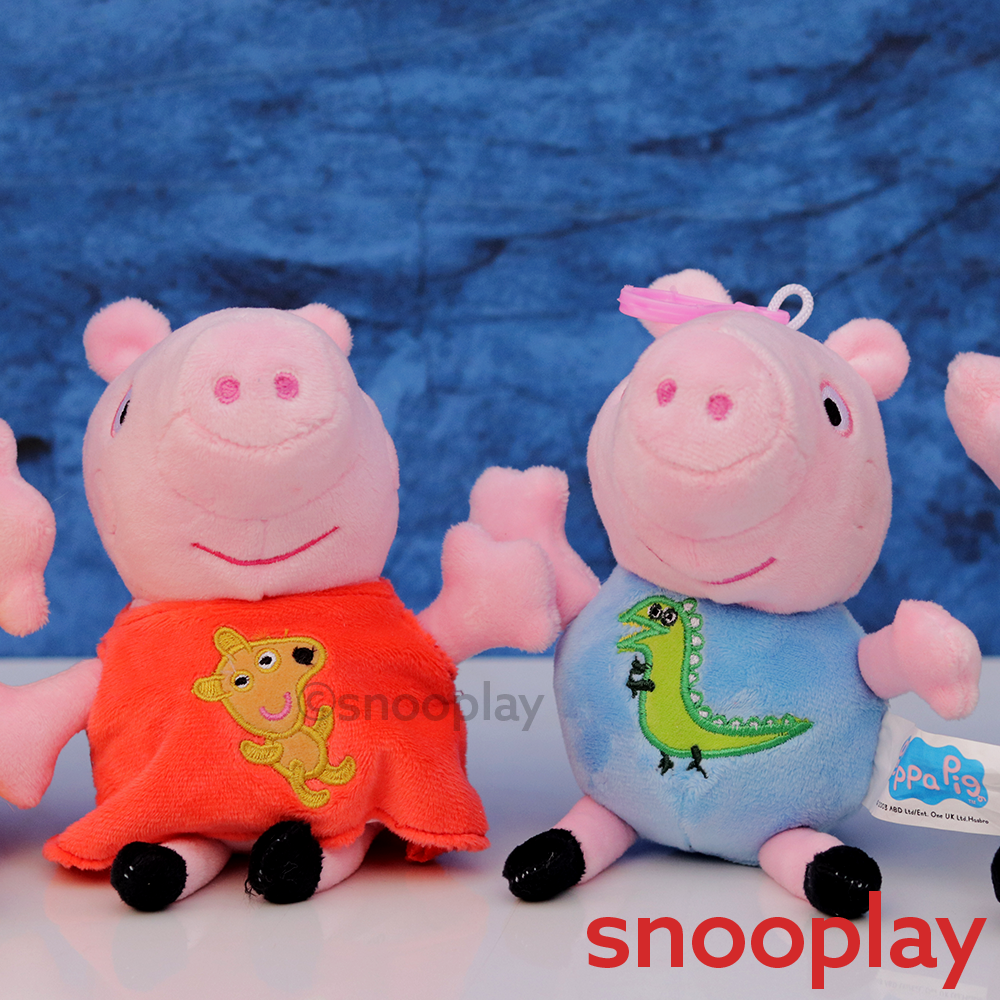 Original Peppa Pig Family Combo - 4 Plush Toys | Licensed Peppa Pig Toys (6 Months - 7 Years)