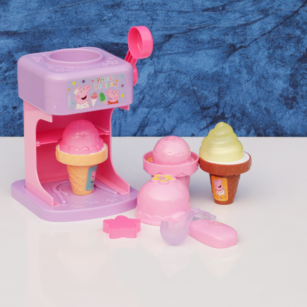 Peppa Pig Original Licensed Ice-Cream Set with Machine - 7 Pieces (3-5 Years)