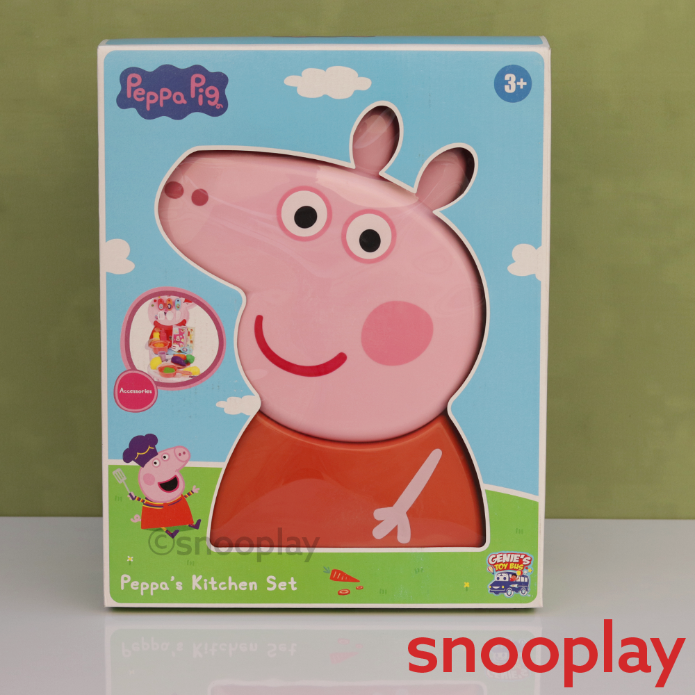 Original Licensed Peppa Pig Backpack Kitchen Set with Kitchen Accessories - 25 Pieces (3-6 Years)