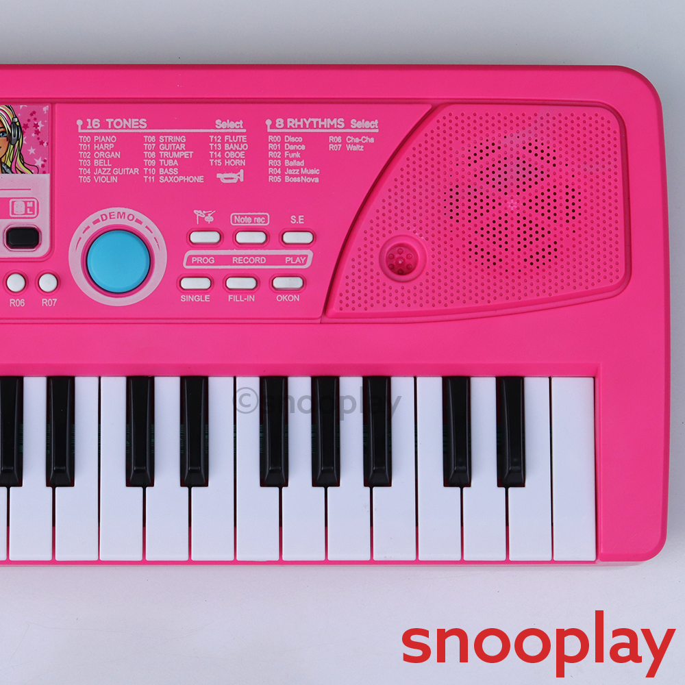 Mattel Original Barbie KD500 Keyboard Piano Set with Microphone | Licensed Toy (3-8 Years)