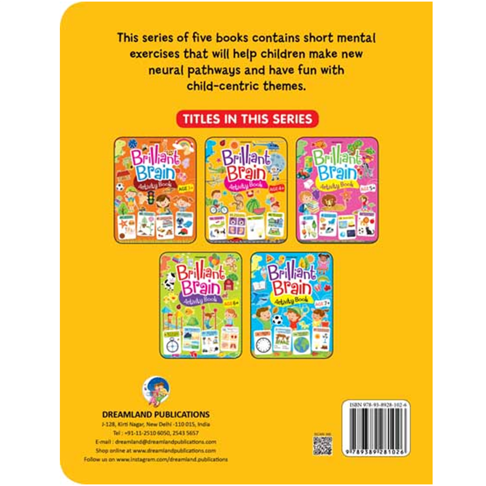 Dreamland Publications Brilliant Brain Activity Book (4 Years and Above)