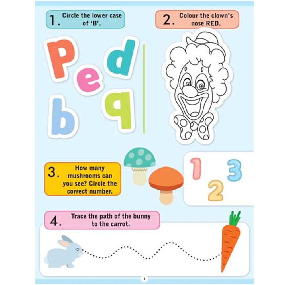Dreamland Publications Brilliant Brain Activity Book (3 Years and Above)