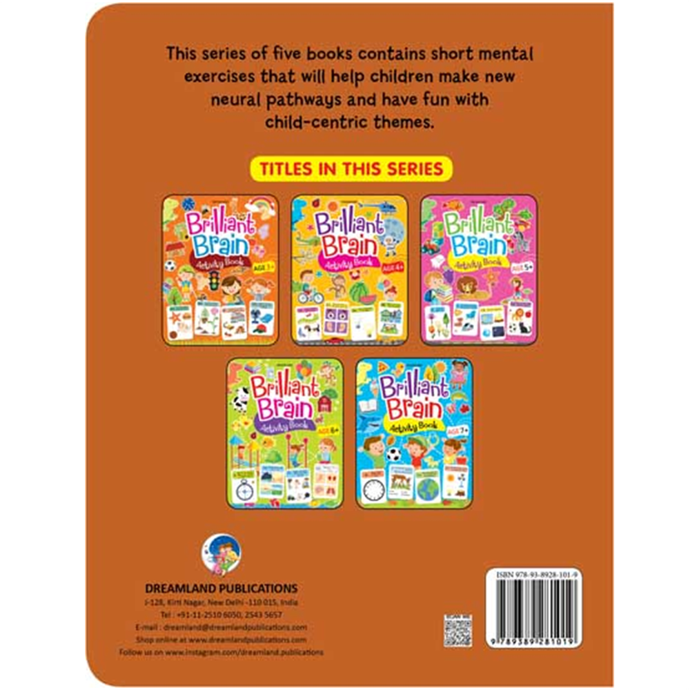Dreamland Publications Brilliant Brain Activity Book (3 Years and Above)