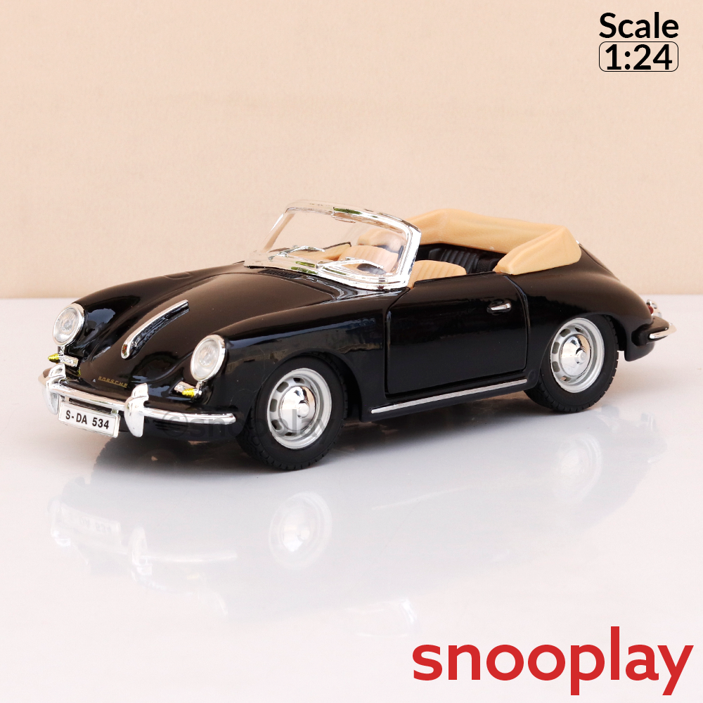 Bburago Original Porsche 356B Cabriolet (1961) Licensed Diecast Car | 1:24 Scale Model (14 Years Till Grown Ups)