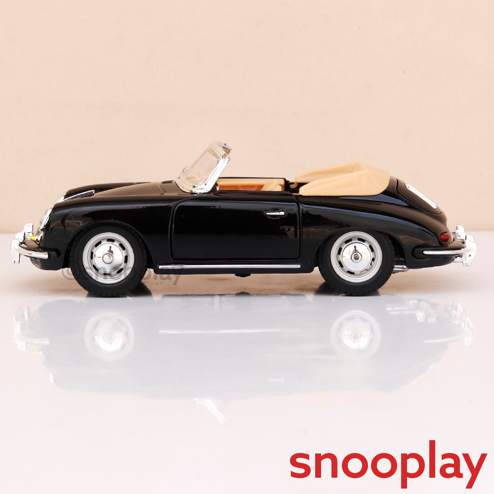 Bburago Original Porsche 356B Cabriolet (1961) Licensed Diecast Car | 1:24 Scale Model (14 Years Till Grown Ups)