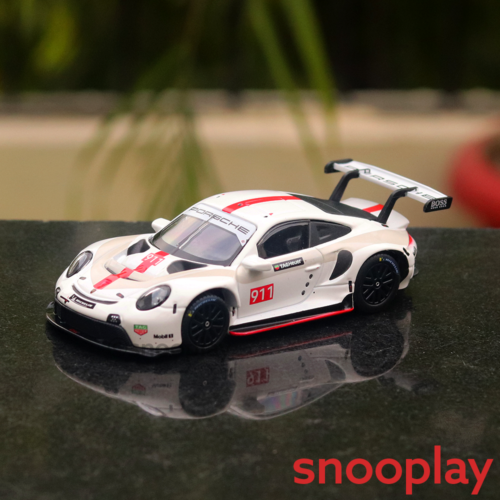Bburago  Original and Licensed Porsche 911 RSR Diecast Car | 1:43 Scale