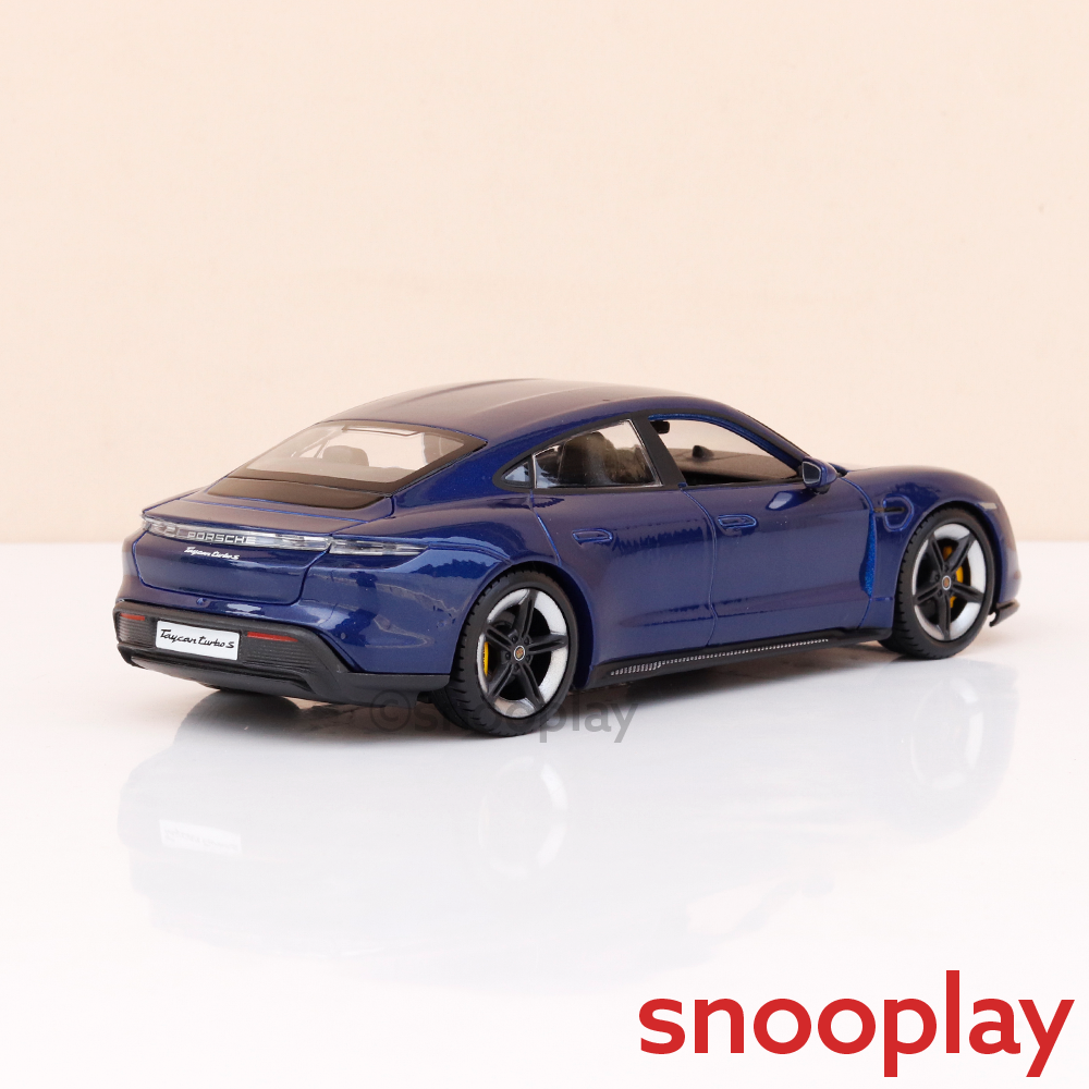 Bburago Original Porsche Taycan Turbo S Licensed Diecast Car | 1:24 Scale Model (14 Years Till Grown Ups)