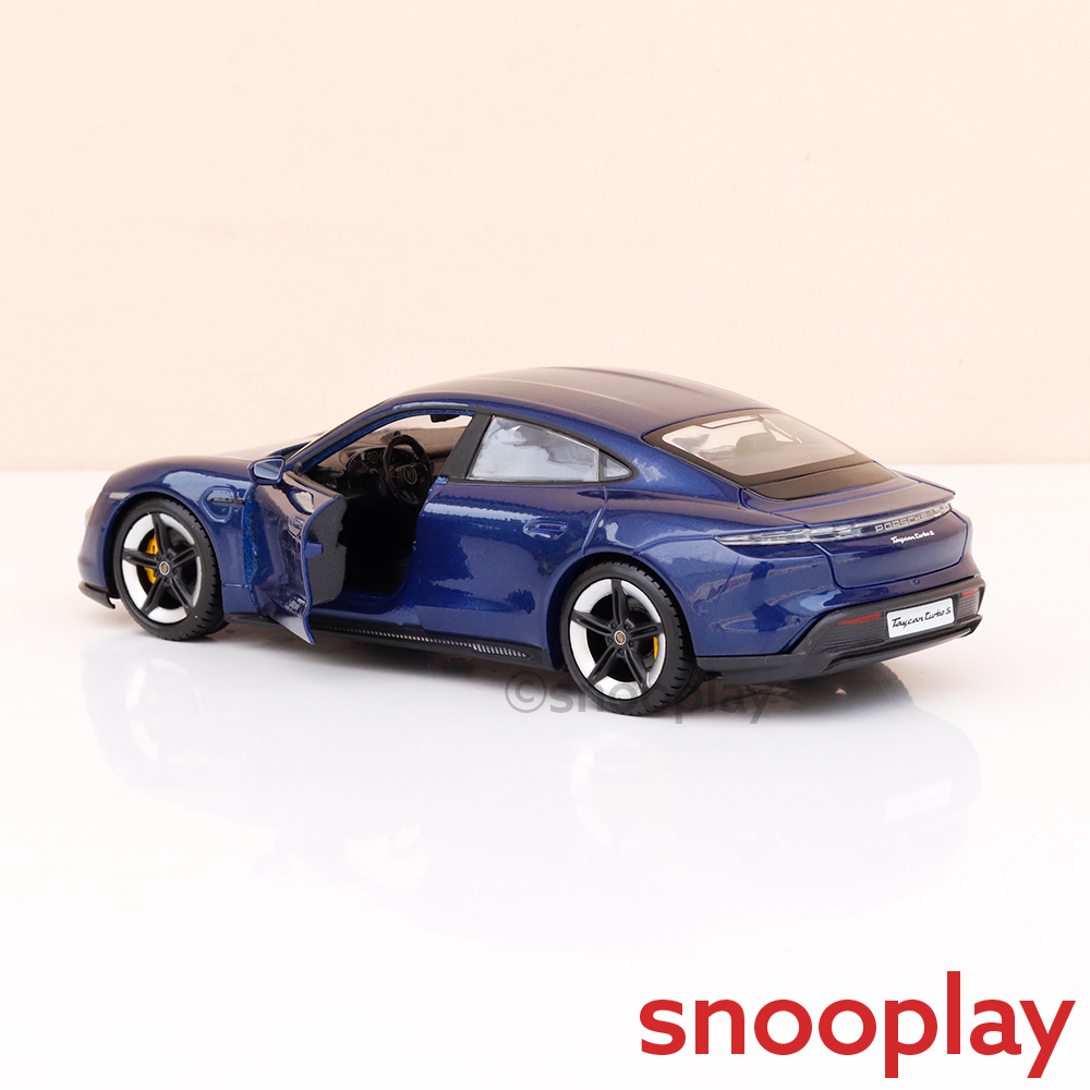 Bburago Original Porsche Taycan Turbo S Licensed Diecast Car | 1:24 Scale Model (14 Years Till Grown Ups)