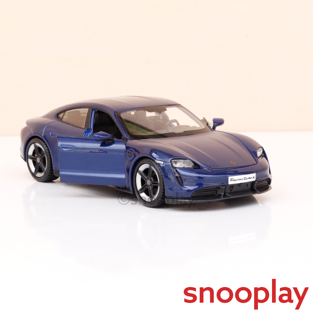 Bburago Original Porsche Taycan Turbo S Licensed Diecast Car | 1:24 Scale Model (14 Years Till Grown Ups)