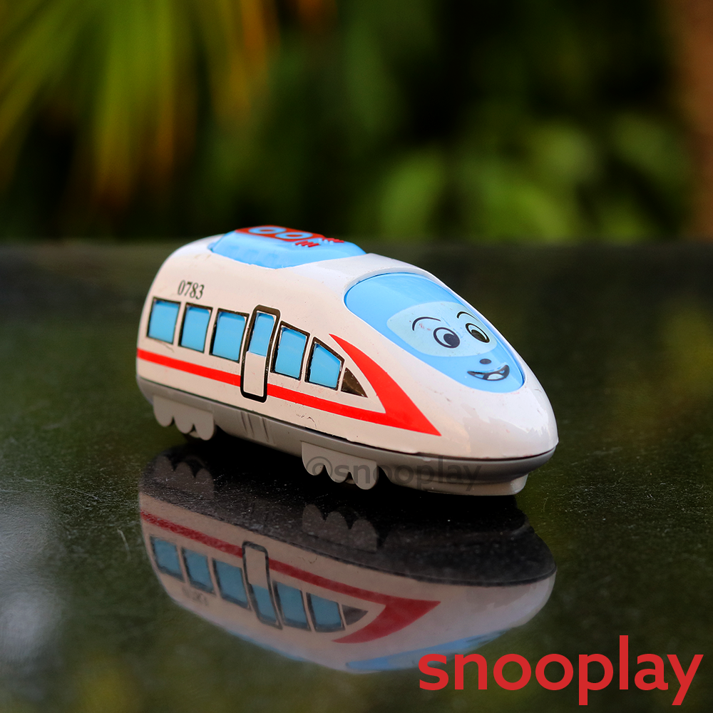 Pack of 6 Small Diecast Vehicles Set - Ship, Taxi, Airplane, Bullet Train, Bus & Tram (2-8 Years)