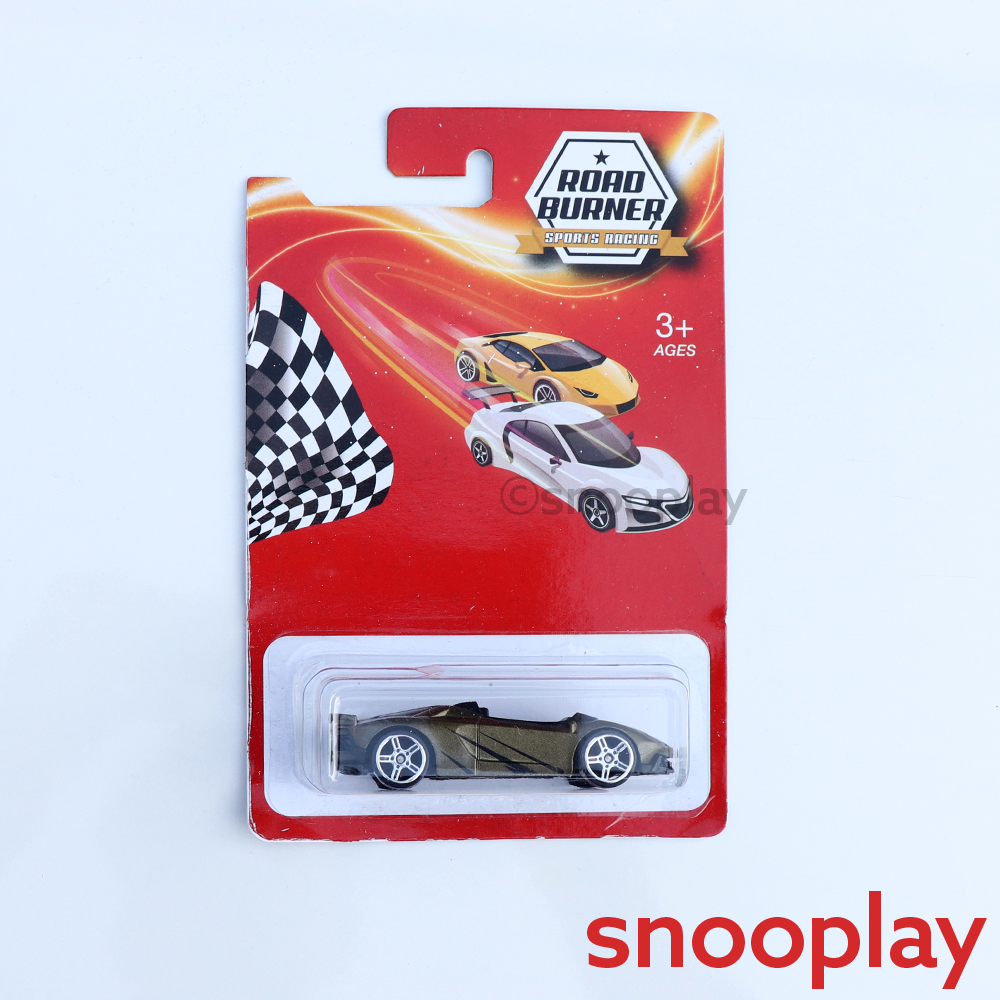 Road Burner Set of 4 Diecast Cars (Resembling Manza, Pagani, Elva, Aventador, Spyder) | Scale 1:64 (7 Years till Grown Ups) [RB-5]