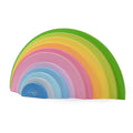 WoodBee Toys Rainbow 12 Pieces Semicircle Wooden Playset