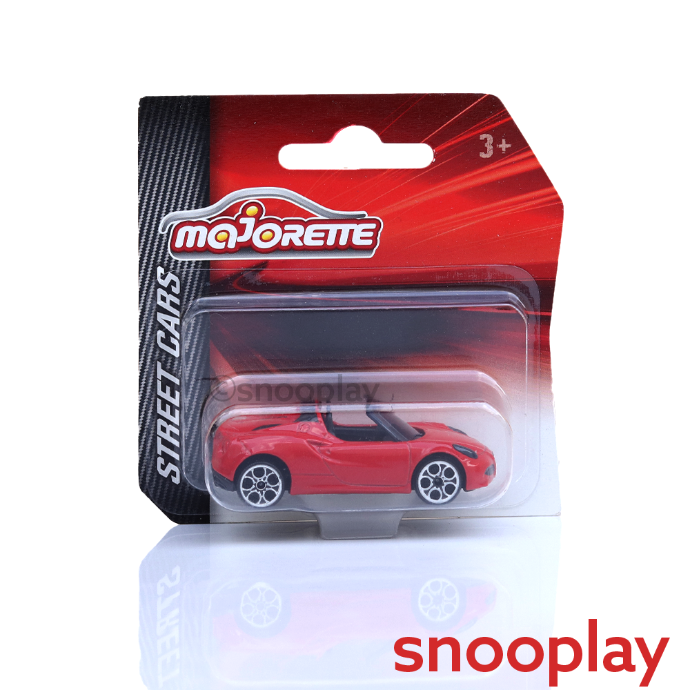 Majorette Set of 3 Licensed Diecast Cars [MJ-48] - Ford Focus ST, Alpha Romeo 4C Spider, Fiat 500 Icon